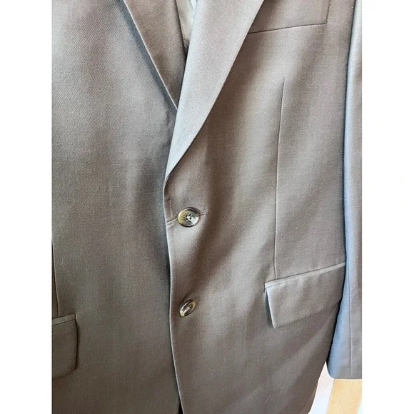 Lauren Ralph Lauren Men's Classic Fit Suit Blazer Jacket Brown Size 40R